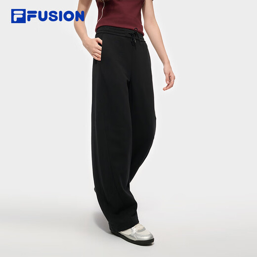 FILAFUSION Fila trendy brand knitted trousers for women 2025 autumn fashion loose straight casual pants
