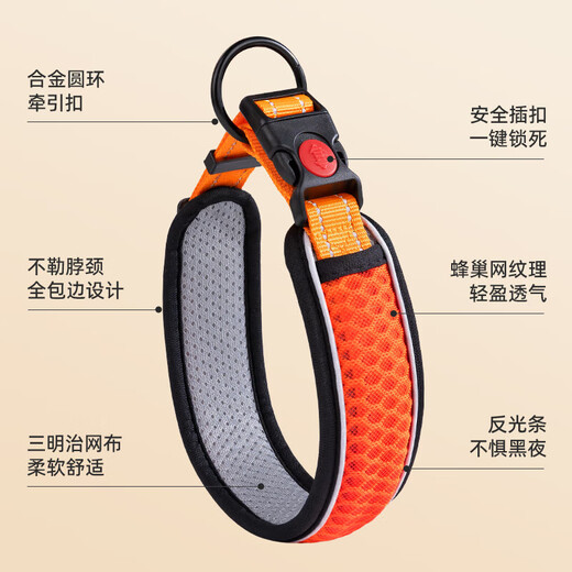 Dog collar neck set dog leash collar size medium dog walking rope leash pet dog collar blue collar XS neck circumference 28-30cm recommended 3-15Jin Jin equals 0.5 kg