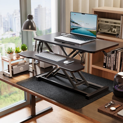 Shuhao Lift Desk Computer Stand Desktop Laptop Elevated Stand Home Adjustable Desk Pneumatic Desktop Computer Table