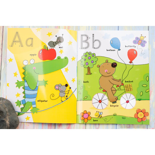 托马斯&朋友	（THOMAS&FRIENDS）幼儿园控笔训练入门练字帖儿童英文字母数字描红本练习4岁3宝宝 男孩款16册-无彩盒--随机