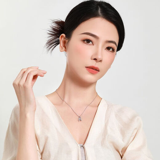 Mengjinyuan Platinum Pixiu Vajra Necklace pt950 Platinum Chain Set for Men and Women Same Style Birthday Gift 7.1g Chain Length Approximately 41.5+3cm