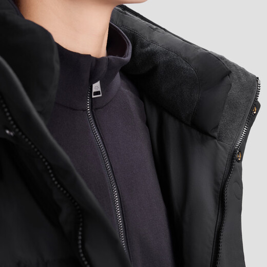 DESCENTE Desante SKI STYLE series HEAT NAVI men's and women's long goose down sports down jacket women's BK-black-D5492SDJ52 XL (male 180/female 175)