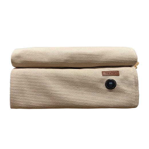 YOSHOY Electric Heated Shawl Blanket Warm Cloak Electric Heated Body Warming Blanket Multifunctional Heating Blanket Portable Electric Blanket Beige (without power bank) 150cm*80cm