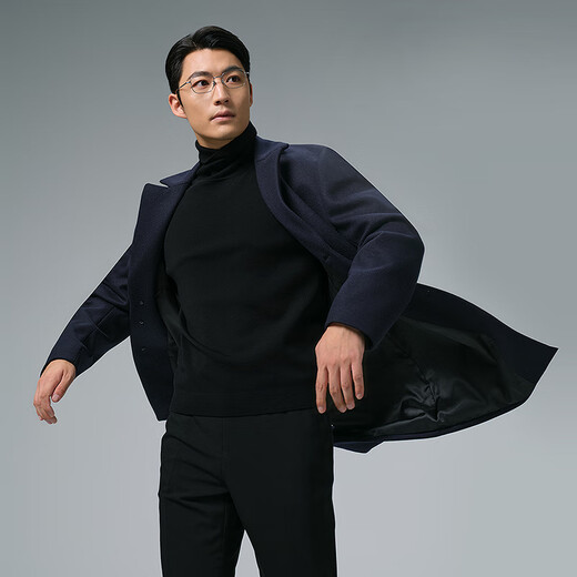 Lilang woolen coat men's mid-length winter woolen coat business men's woolen coat