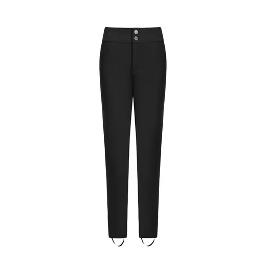 BOSIDENG down pants for women, simple elastic, slim, fashionable, warm and comfortable, outer trousers, pencil pants, black 8056 L 170/68A