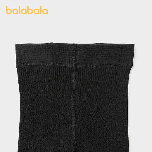 Balabala shopping mall same style children's pantyhose baby leggings girls dance socks brushed single pack black tone 00399 5-7 years old 120cm