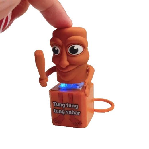 Early education children's toys birthday gift creative dolls Classic of Mountains and Seas wooden stick man answer me decompression sound mini small microphone funny educational toys Classic of Mountains and Seas wooden stick man