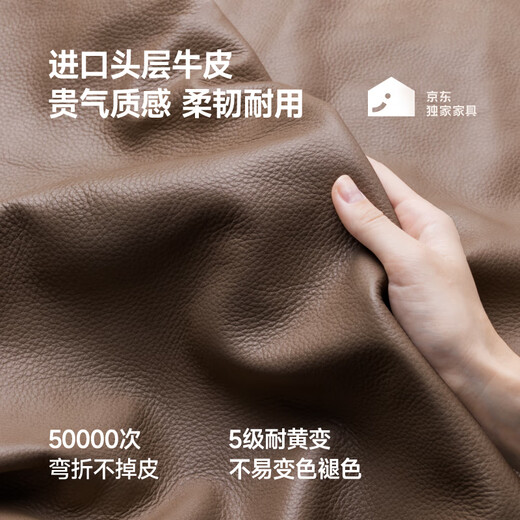 Chivas (CHEERS) first class leather sofa retro electric small apartment furniture Chivas Regal 30269|Brown 2.80m