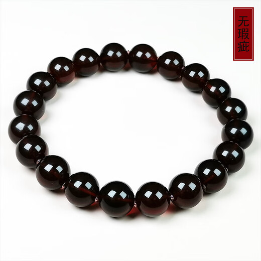 Amber style, one thing, one picture, one certificate, natural blood amber bracelet for women, amber bracelet, Myanmar raw mineral water purification grade, no roasted color, bracelet 10.82g 9.5mm