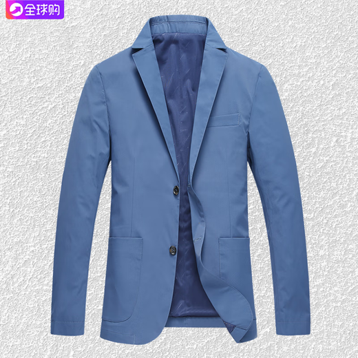 BOSS business casual suit jacket men's 2025 new spring and autumn thin suit top high-end single suit blue 4XL 195 suitable for 180-200Jin Jin equals 0.5 kg
