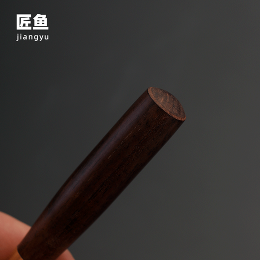 Brass tea clip, cup washing clip, stainless steel tea clip, ebony tea scraper, tea brush, small tea towel, household tea set accessories, brass tea clip + short handle ebony deep tea scraper