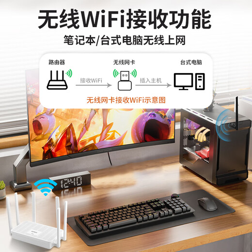 Fenvi WiFi6 driver-free USB wireless network card AX300 high-gain antenna desktop dedicated external notebook wireless WiFi receiver computer WiFi transmitter