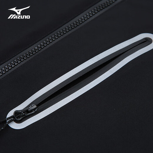 Mizuno Outdoor Jacket Men's Three-in-One Jacket Couple's Two-piece Hooded Windproof and Water-Repellent Mountaineering Jacket Obsidian Black 2XL