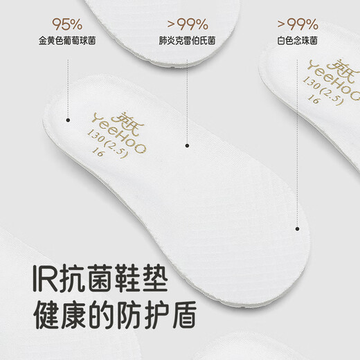 YEEHOO children's shoes, trendy boys' all-match casual shoes, non-slip soft sole toddler shoes, girls' sports shoes, breathable and antibacterial