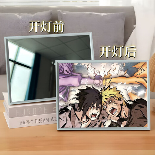 
Mian Tiger Ninja Obito Naruto Uchiha Itachi Mirror Lighting Drawing Model Shin Night Light Ornaments Uchiha Obito 5 13658 US Plug-in Key Model - White Frame [21x16.5cm] AS Plastic Photo Frame + High Acrylic + Mirror Model