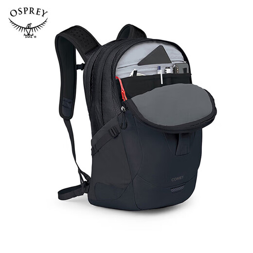 Osprey Comet 30L Backpack Randonnée extérieure Pack d'escalade Pack de voyage Pack de voyage Lightweight Backpack Handsbag Black
