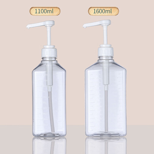 Baijie squeeze bottle food grade syrup squeeze bottle sugar squeeze bottle milk tea shop fruit candy jam squeeze bottle condiment bottle 1100ml