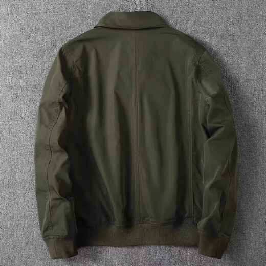 Kuraishi Kazuki Hong Kong style business solid color executive jacket men's autumn and winter trendy brand workwear for young and middle-aged people versatile and handsome windproof jacket blue regular XL recommended 150-165Jin Jin equals 0.5 kg