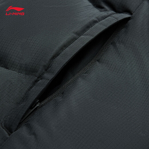 Li Ning Water Repellent Hooded Short Down Jacket Men's 2025 Winter Warm and Comfortable Casual Sports Jacket AYMV767
