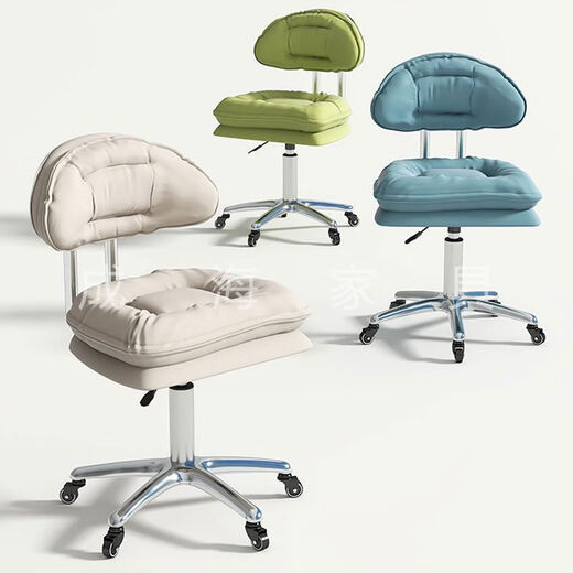 Pick-up cat dressing table barber stool with backrest, rotatable universal pulley lift chair, barber shop stool, pure black enlarged five-claw gold diamond wheel