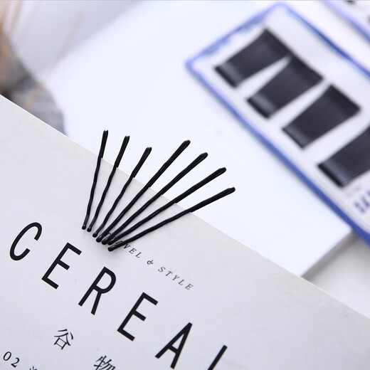 Clip hair clip hair clip simple clip for women black side fixed side clip bangs small hair clip broken hair 4.5cm short wavy style 1 plate about 60 pieces