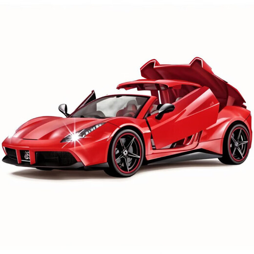 Children's remote control car for boys four-wheel drive drift racing electric toy car model rechargeable car drop-resistant and cool 23cm convertible Lamborghini Aurora Green