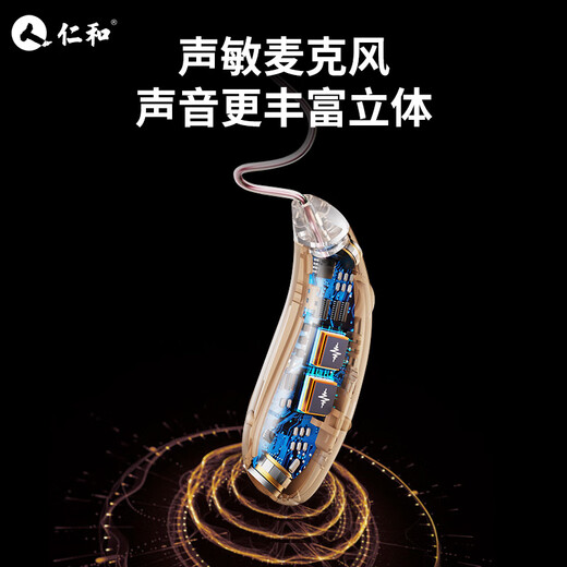 Renhe hearing upgrade, dual-core noise reduction, hearing aid for the elderly, genuine medium-to-severe deafness HA02