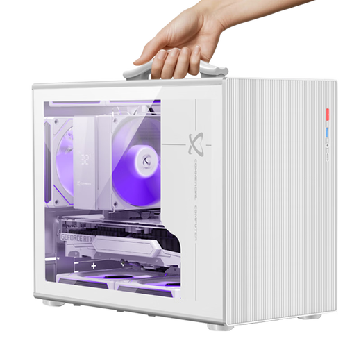 ASUS (ASUS) 5060 host RTX 5050 graphics card complete machine 14600KF assembled computer mini portable mini small chassis AI e-sports game desktop DIY complete machine itx host 14600KF + ASUS RTX 5060 configuration five