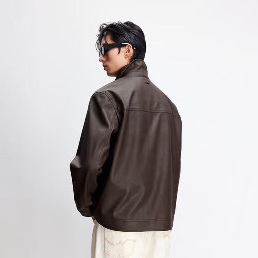 JACK&JONES men's autumn jacket solid color daily shoulder multi-pocket lapel zipper commuting long-sleeved jacket 2253P3006