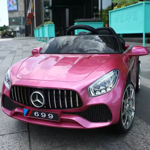 Dieter Meng Mercedes-Benz children's electric car four-wheeled with remote control baby car men's and women's toy car can sit on people rechargeable stroller low-end model car no battery no function electric drive