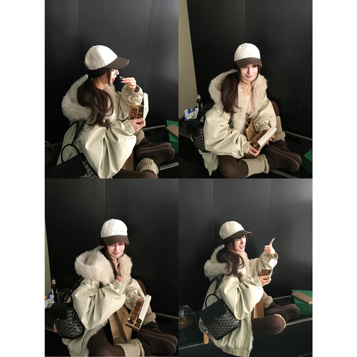 COCO LIMITED Snow Ridge Journey Imported Toca Half Roll Big Hat Dyeing Process + Anxin 95 White Goose Down Milkshake Rice L Jiaojie size