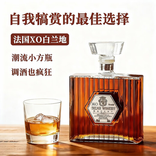 歌雅伦酒庄法国 XO白兰地 40度 700ml单瓶装 原酒进口洋酒宴请商务纯饮百搭