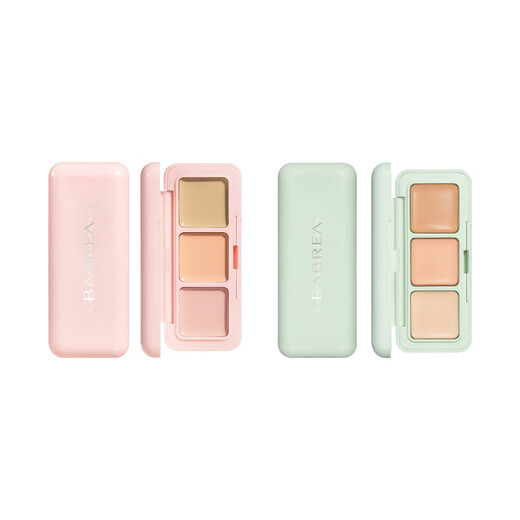 BABREA three-color concealer concealer palette covers dark circles, spots, tear troughs, and nasolabial folds, and is natural and smooth.