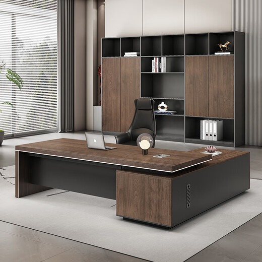 Semphia desk boss desk modern simple executive desk executive manager desk office desk and chair combination office furniture 1.8 meters boss desk long cabinet