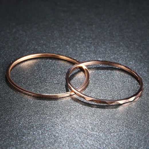 Xingu 18K gold ring for women, broken ice color gold plain ring, light luxury Valentine's Day gift for girlfriend and wife's birthday, car flower K yellow No. 9