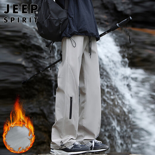 JEEP SPIRIT Jeep pants men's autumn and winter assault pants men's workwear casual pants men's loose straight trendy men's pants