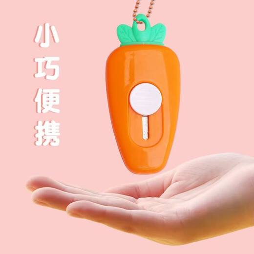 Papel de cuchillo de cuchillo de zanahoria de bolsillo forma de cuchillo de fruta plegable de papel de corte a mano del alumno para desmontar el color del llavero expreso al azar