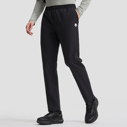 DESCENTE DESCENTE TRAINING series comprehensive training sports and fitness men's water-repellent woven sports trousers BK-black L (175/84A)