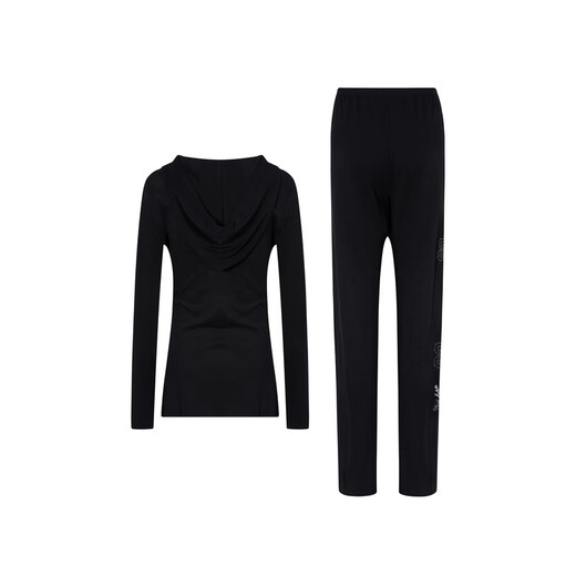 TCH light luxury trendy brand fashion hot diamond slimming versatile gentle commuter style suit for women T75C07E1019 black M 95-110Jin Jin is equal to 0.5 kg