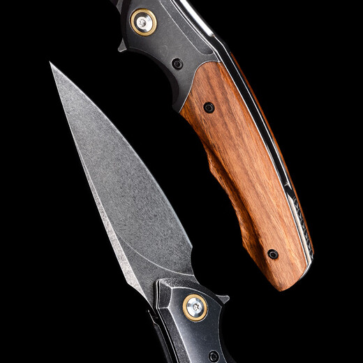 Utz steel knife high-end Damascus steel knife imported folding knife outdoor knife high hardness sharp static model Russian Utz steel + particle Dalbergia 60 or more x 8.5cm x 12cm