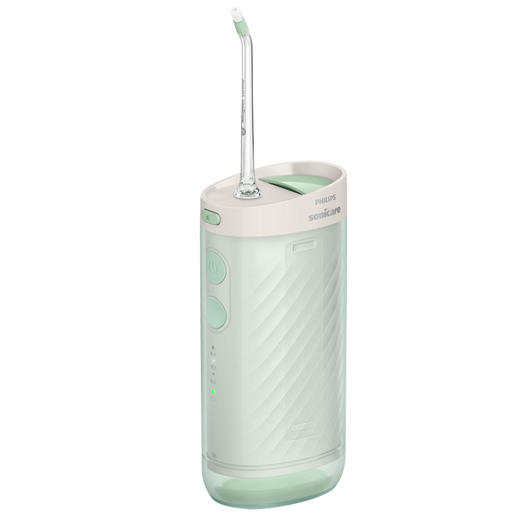 Philips (PHILIPS) Xiao Zhan recommends telescopic portable dental rinser, orthodontic teeth cleaner, birthday gift for boys and girlfriends, 3 nozzles HX3331, non-scorched green, national subsidy