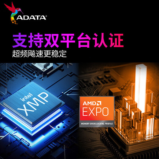 ADATA 24G/48G (24G*2) set DDR5 6000 frequency AI computer accessories desktop memory bar Longyao D500G RGB light bar C28 timing Hynix new Mdie D300G/black light bar 6000 24G*2 C28