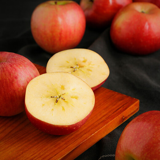 Jingxiansheng Xinjiang Aksu apple, net weight 9Jin Jin equals 0.5kg, fruit diameter 80-85mm, fresh fruit
