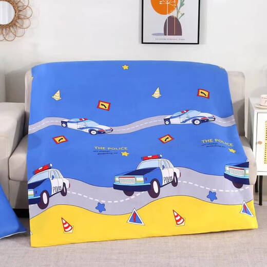 Fantasy children's quilt cover single piece cartoon thickened and warm kindergarten baby nap spring autumn winter quilt core cover 11*15 meters blue jingle cat (quilt cover single piece) 100x120cm baby only