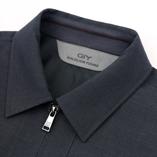 Goldlion GY Jacket Men's Autumn and Winter Warm Wool Top Lapel Jacket JWF0199-NK104 Gray M
