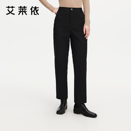 Ai Lai shopping mall's same style down pants for women, fashionable high-waisted, slim and warm, tapered nine-point duck down pants, Lanye Mokong XL