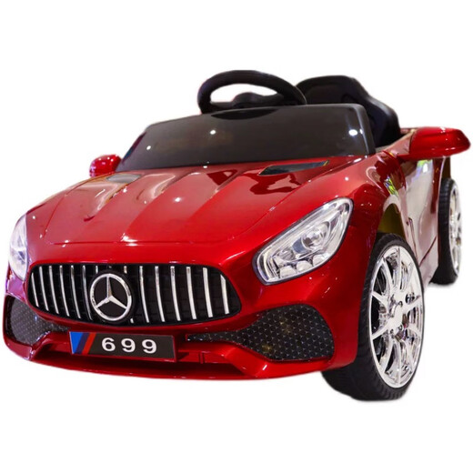 Dieter Meng Mercedes-Benz children's electric car four-wheeled with remote control baby car men's and women's toy car can sit on people rechargeable stroller low-end model car no battery no function electric drive