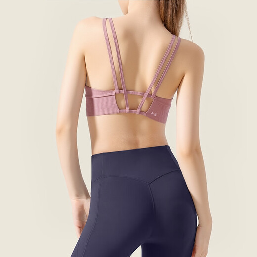 Under Armor Women's Spaghetti Strap Bra Autumn New Fashion Back Beautiful Yoga Pilates Sports Bra 1384011 1384011-697 S