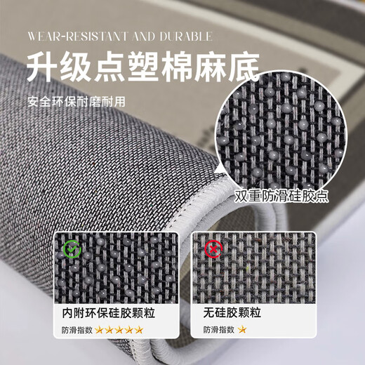 Xiansu entry door safe floor mat, cuttable waterproof and non-slip door mat 80X120CM