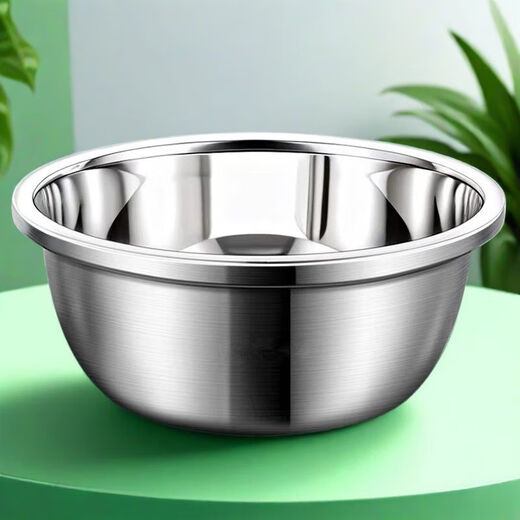 26cm large seasoning basin, vegetable basin and basin, soup basin, wash basin, hot pot basin, kitchen household basin, extra thick and deep, laminate type 26CM multi-purpose basin/1 pack